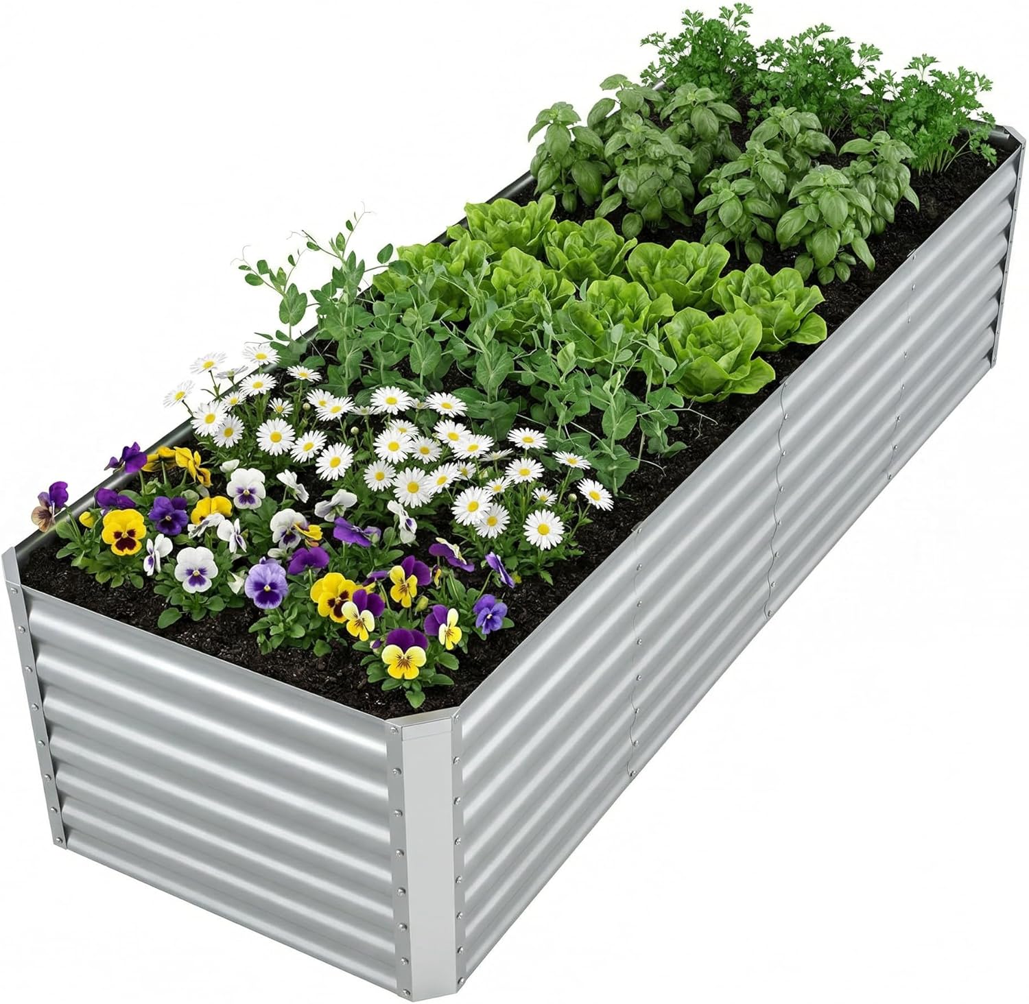 Raised Garden Bed - Canteiro Elevado Galvanizado para Jardinagem de