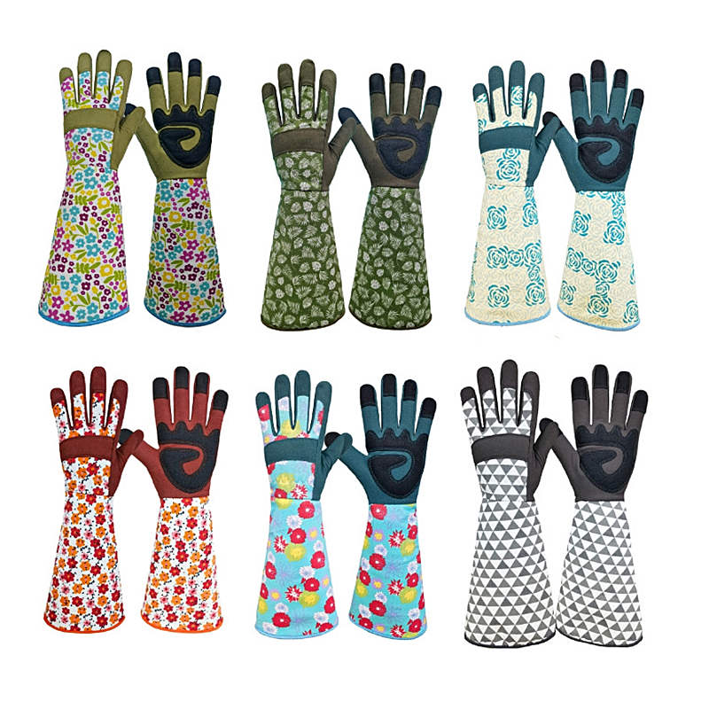 Garden Gloves - Luvas de Jardinagem Femininas de Manga