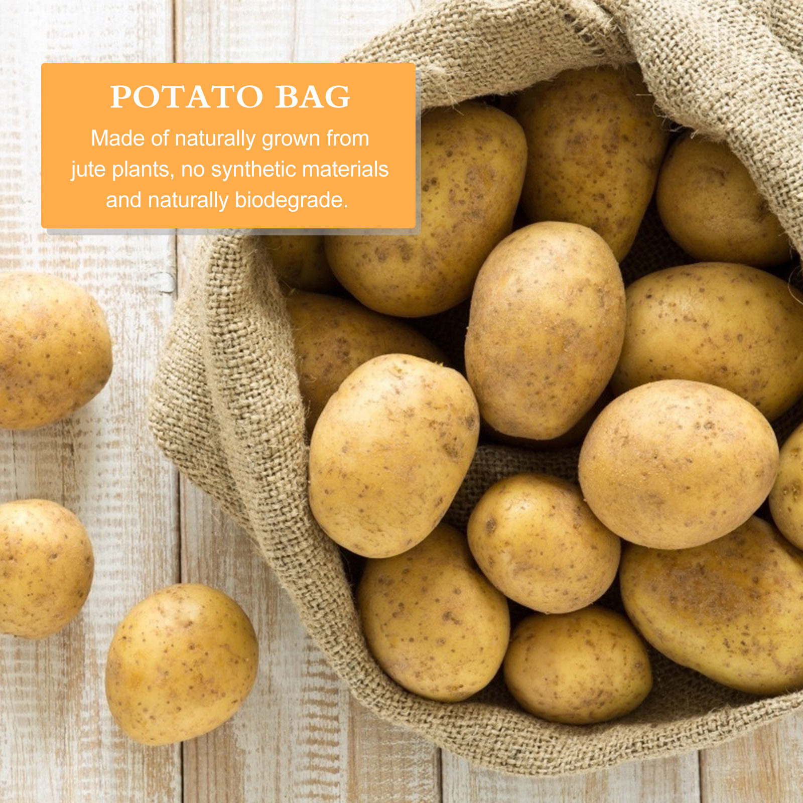 Grow Bag - 1 Peça Saco de Juta Grande