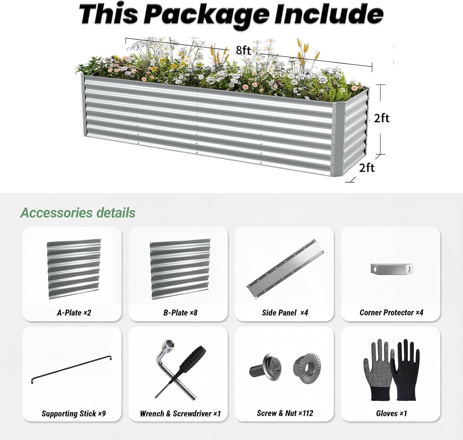 Canteiro Elevado Galvanizado p - Raised Garden Bed avaliação e preço