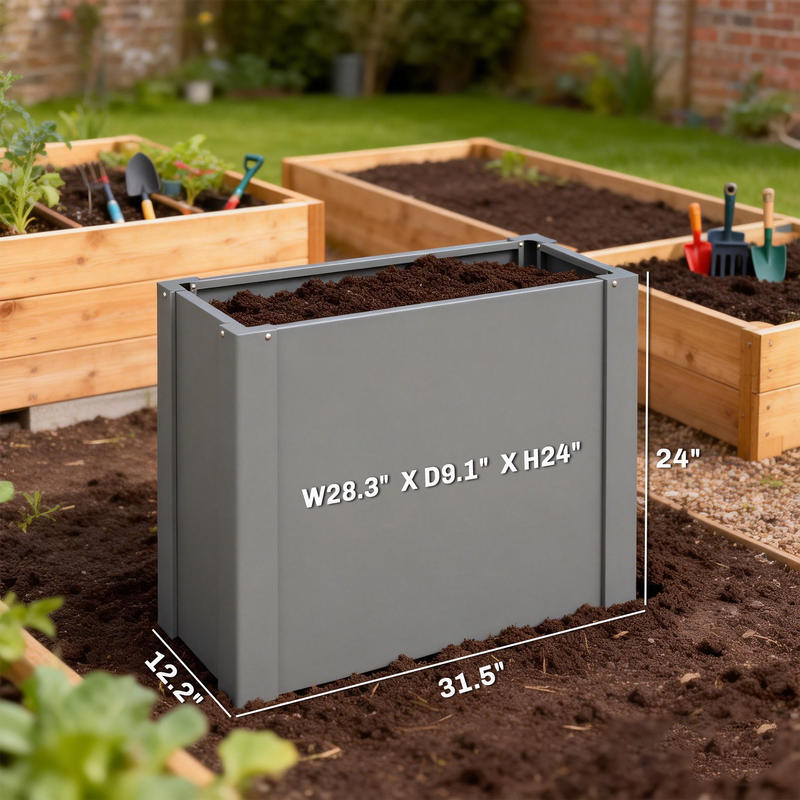 Outsunny Canteiro Elevado Galv - Raised Garden Bed avaliação e preço