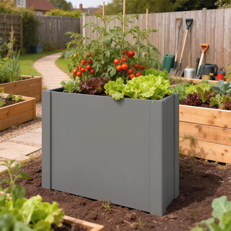 Outsunny Canteiro Elevado Galv - Raised Garden Bed avaliação e preço