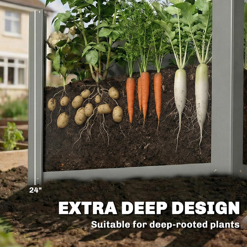 Outsunny Canteiro Elevado Galv - Raised Garden Bed avaliação e preço