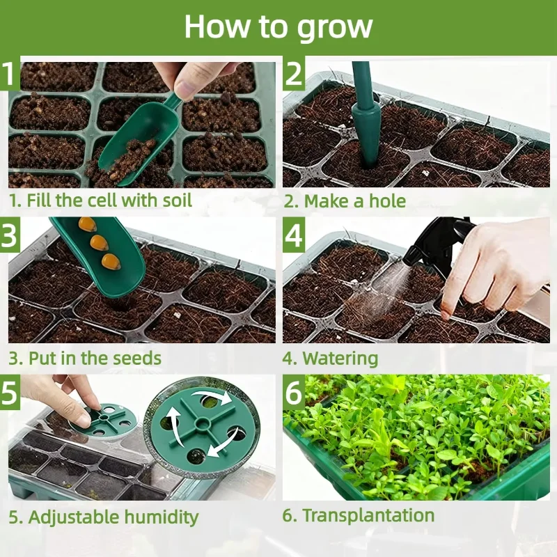 Kit de Germinação com Bandeja  - Seed Starter Tray avaliação e preço