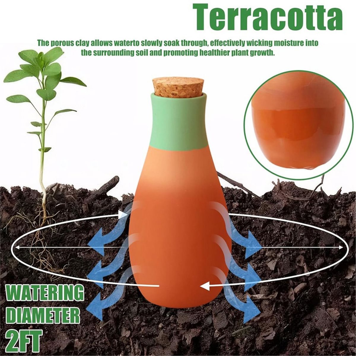 A20I 4 Peças Espigões de Rega  - Self Watering Planter avaliação e preço
