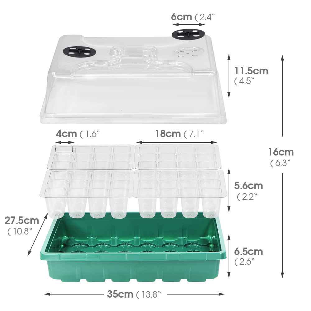 Caixa de mudas quentes esteira - Seed Starter Tray avaliação e preço