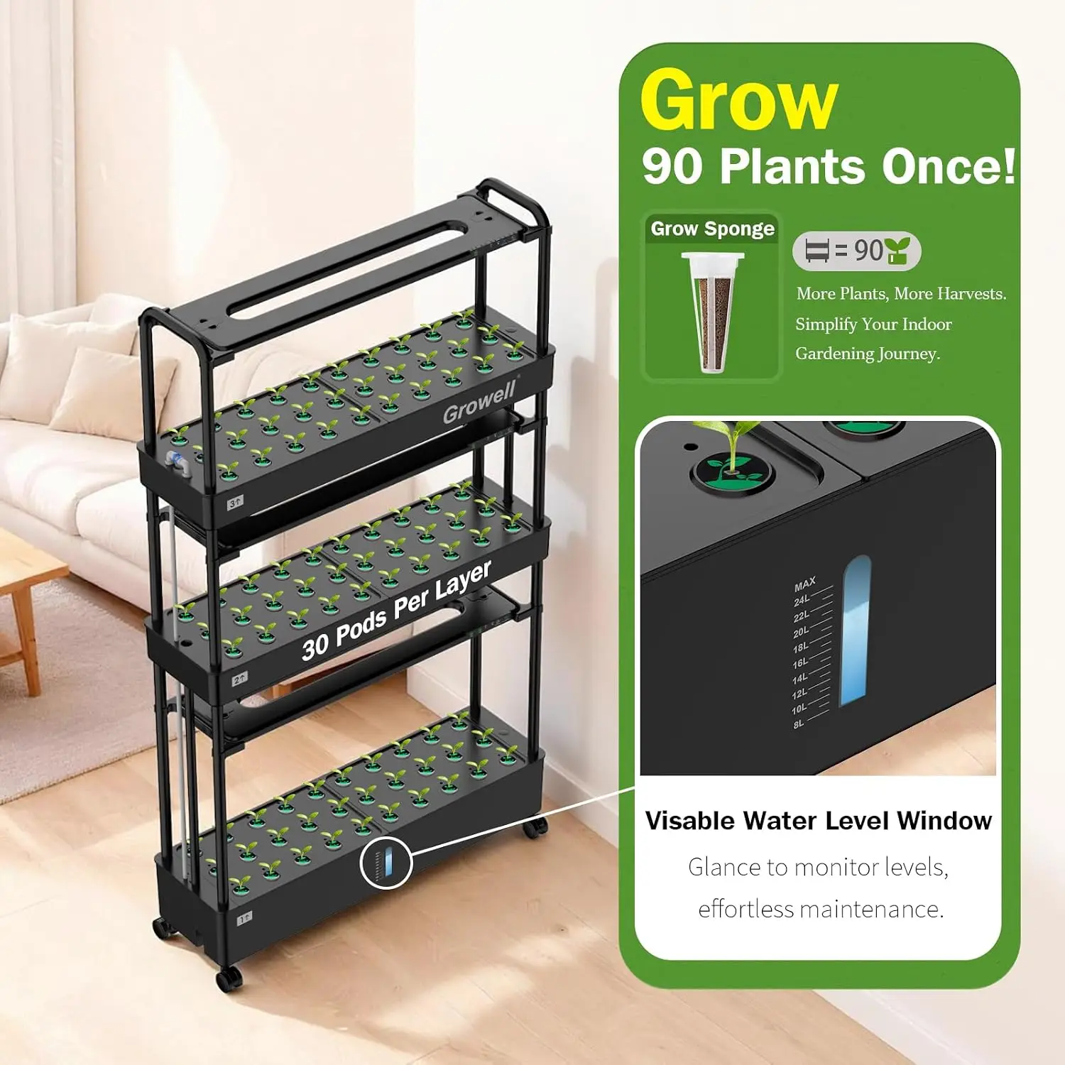 Grande Kit de Sistema de Culti - Hydroponic Kit avaliação e preço